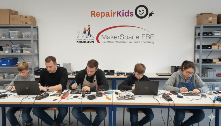 RepairKids an der Mittelschule Kirchseeon