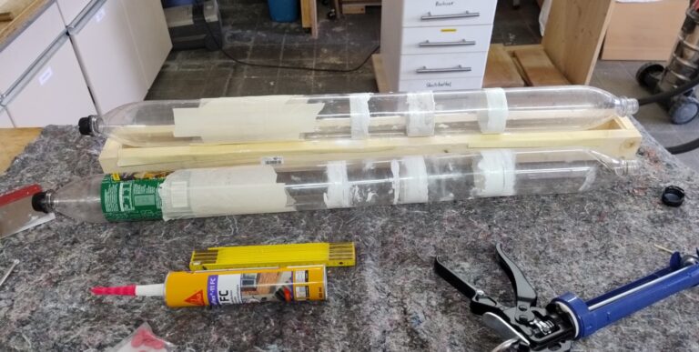 Workshop Wasserrakete Teil 1 mit BBW-Jugendlichen